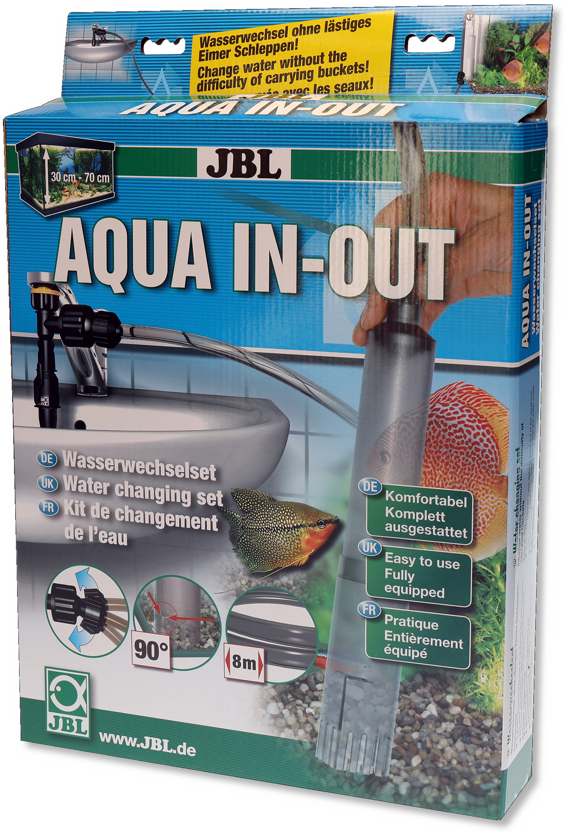 JBL Aqua In Out Complete Set Water changing kit for aquariums to connect to  the water tap