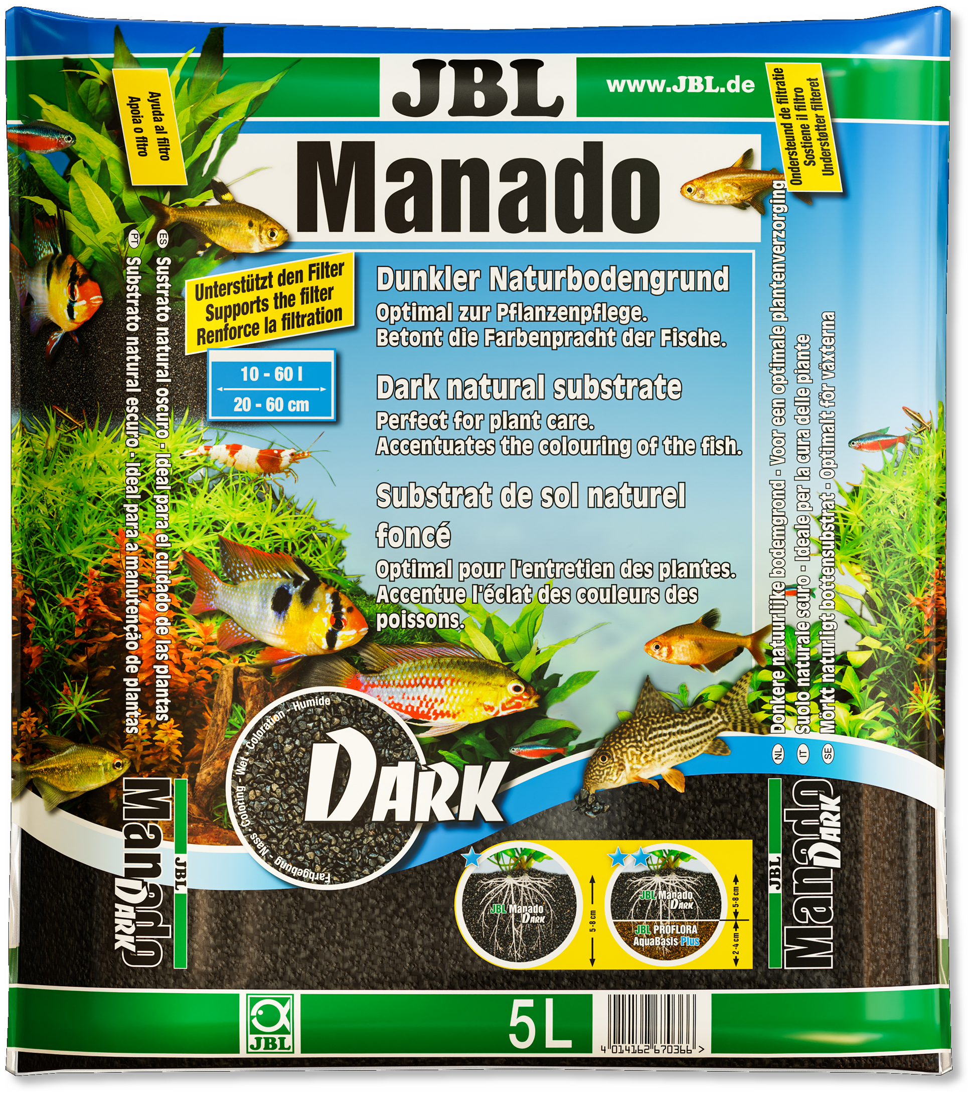 JBL Manado 3l - Substrat pour aquarium —