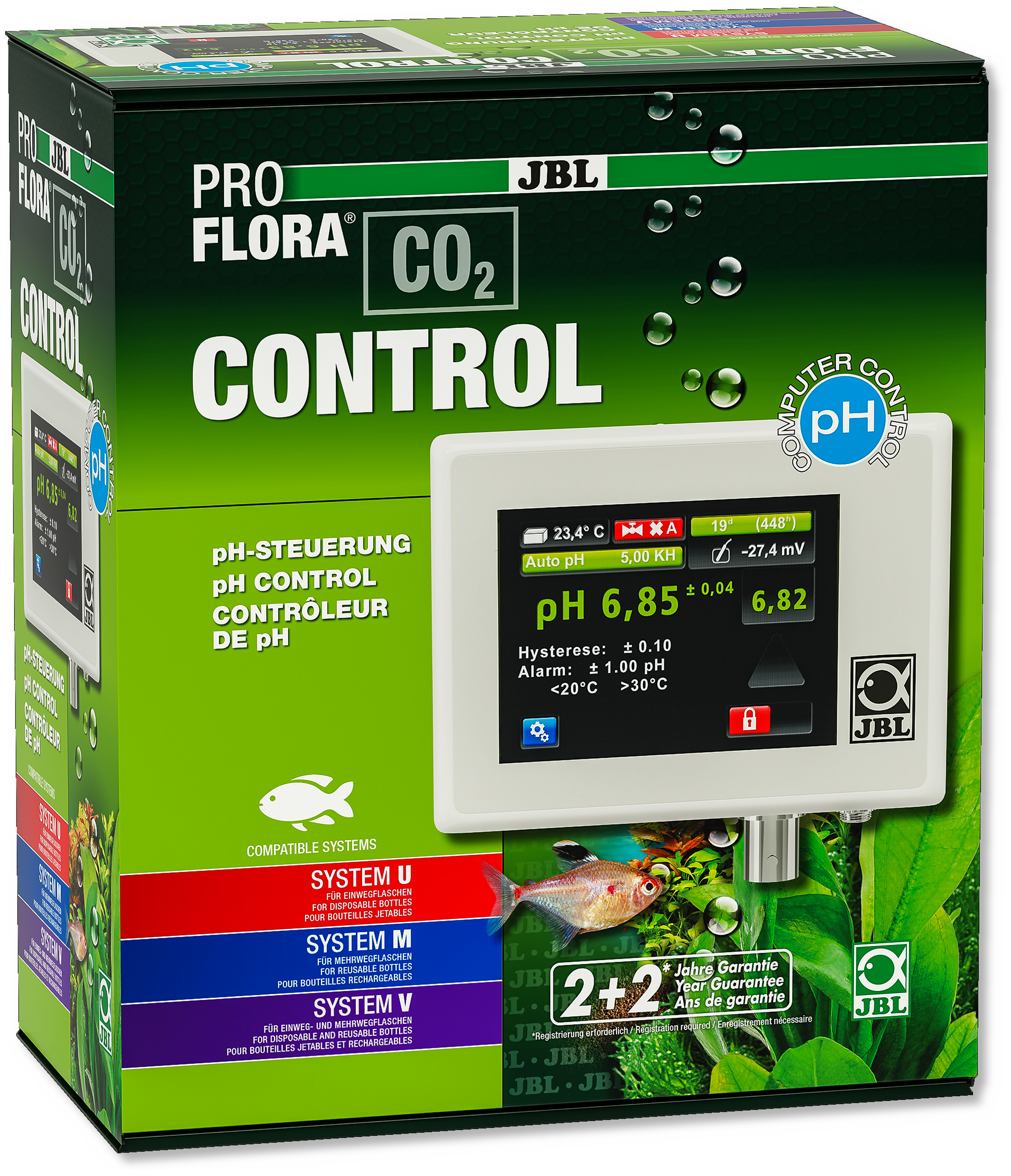JBL PROFLORA CO2 CONTROL Measurement and control computer for automatic CO2  addition and pH regulation