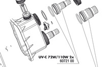 JBL AC UV-C 72/110 Вт штуцеры для шлангов 2