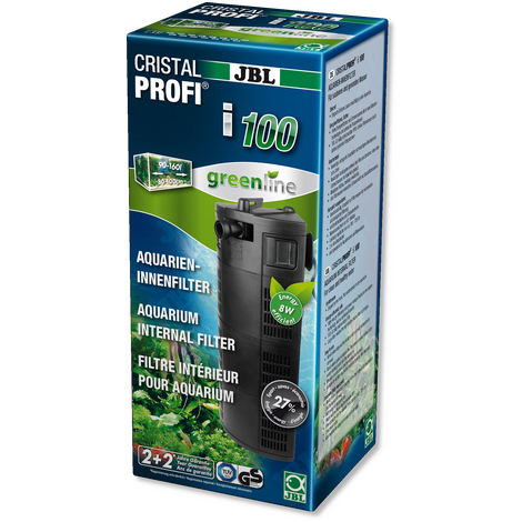 JBL CRISTALPROFI i100 greenline Energy-efficient internal filter for  aquariums with 90