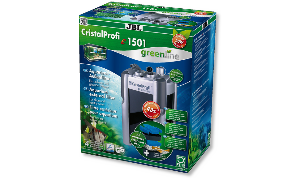 JBL CristalProfi e1501 greenline External filter for aquariums from 200