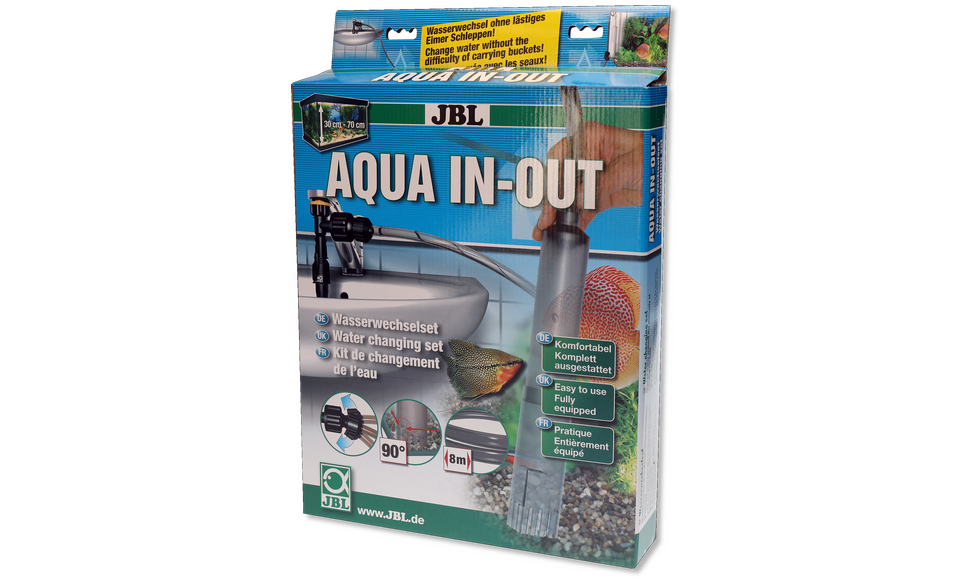 JBL Aqua In Out Komplett Set Wasserwechselset für Aquarien zum Anschluss an  den Wasserhahn