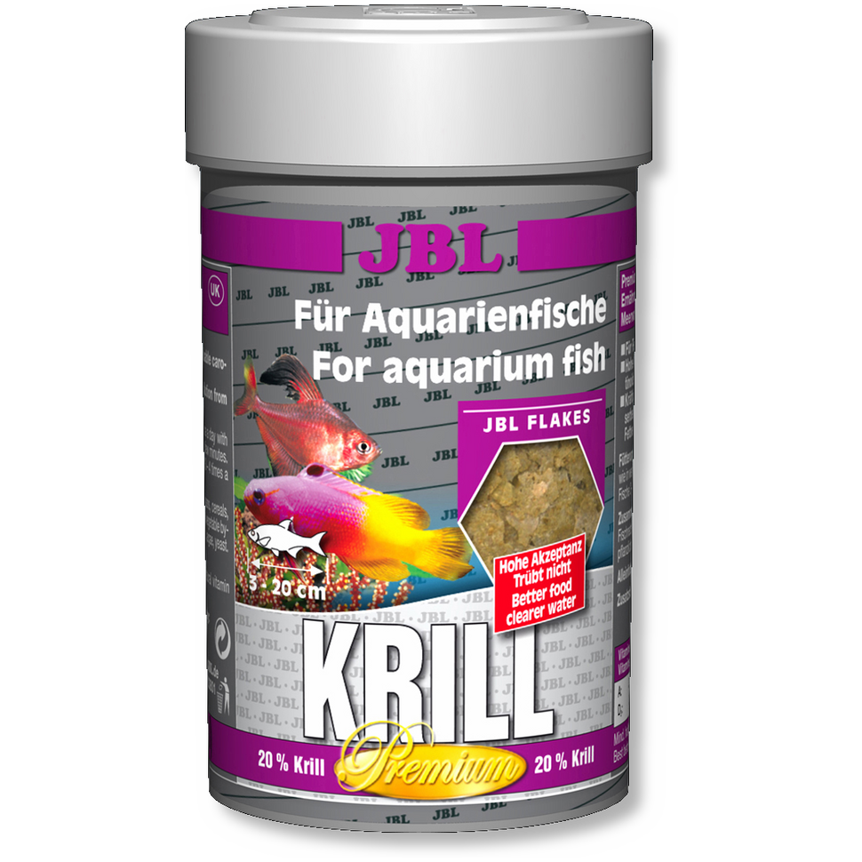 Krill Natural Fish Food in Flake Format For All Fish 3.4 oz 100ml